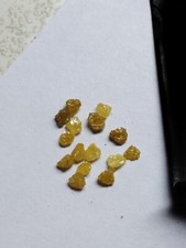 2.5-3.5mm yellow rough loose undrilled 2cts weight Natural Raw Uncut Diamonds