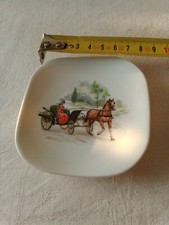 Cendrier publicitaire ancien Assurance Catogni Chaumont Attelage Cheval...