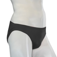 LatexDreamwear  schwarzer 100% Latex Männer / Herren Slip Hose Short Unterwäsche