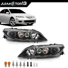 Fit For Mazda 6 06-08 Pair Halogen Headlights Headlamps Left & Right Side 