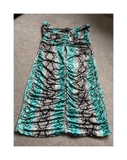 Pretty little thing green snake print dress size 8