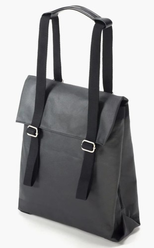 Qwstion Borsa Piccola Zaino Bio Jet Nero Rivestito Tela Germania