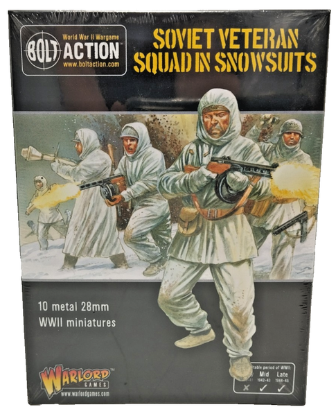 Warlord Games -Bolt Action-Soviet Veteran Squad In Snowsuits -Tabletop Neu Ovp *-image