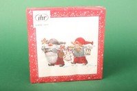 "Ihr Servietten \"Niels And Inger Red\" 33X33 Cm Zwerge Weihnachten Xmas Tischdeko"