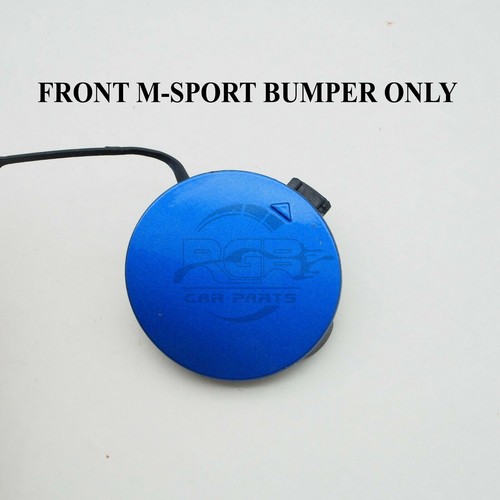 BMW 4er F32 F33 F36 M Sport Vorne Stoßstange tow hook cover towing eye cap Blue
