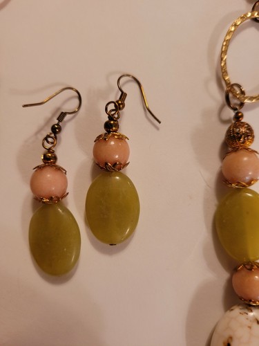 Collana Boho E Orecchini Abbinati Possibilmente Fatto A Mano Oggetto Immobiliare - Foto 7 di 8