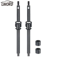 LWORD Carbon Steel Front Axle CVD Drive Shaft +4mm For 1/24 RC AXIAL SCX24 Car