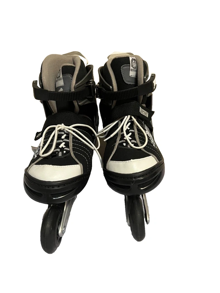 Kryptonics Vicious Inline Black White Roller Skates Rollerblades adult 10-11 - Image 4 of 4
