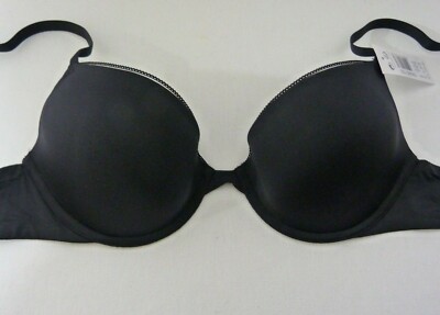 PRINCESS TAM TAM Make up BH Push-up Schalen Schwarz Neu mit Etikett
