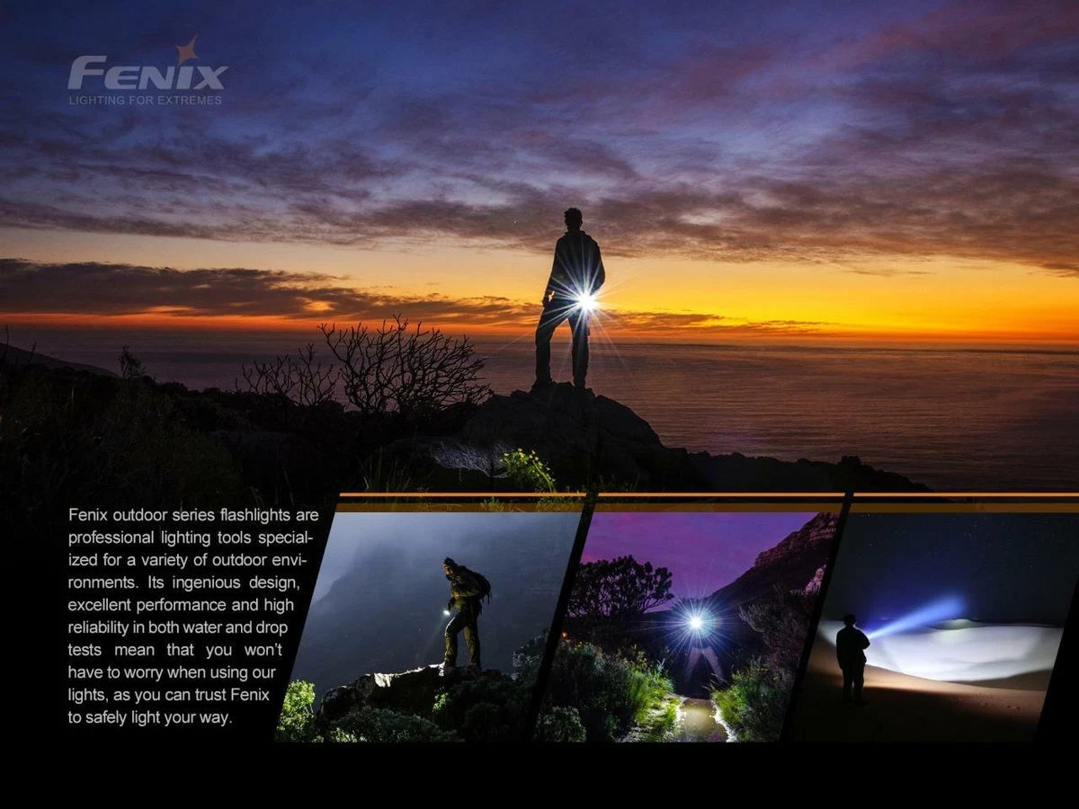 Fenix E20 V2 350 Lumen LED Tactical Flashlight with Two