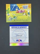 Bob Singer Signed 1994 The Jetsons Promo Card IP Auto PSA/DNA