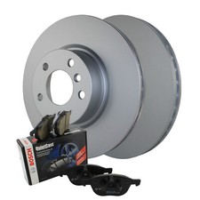 Front Brake Kit 328mm Disc Rotors and Bosch Semi-Met Pads For BMW F25 X3 F26 X4