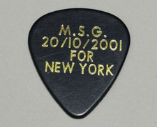 ERIC CLAPTON GUITAR PICK 20/10/2001 FOR NEW YORK 9/11 CONCERT AT M.S.G. PLECTRUM