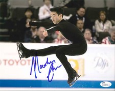 NATHAN CHEN SIGNED 8X10 PHOTO 5 JSA 2022 OLYMPICS FIGURE SKATING BEIJING USA
