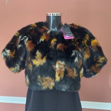 Save The Queen Croped Faux Bolero Style Cape/jacket - Size M (10/12)