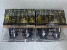 Bath & Body Works set of 4 Black Tie Wallflowers Sage Sandalwood Masculine Scent