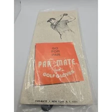 Vintage New Par Mate Right Hand Golf Glove Mens Left Small S65 Black