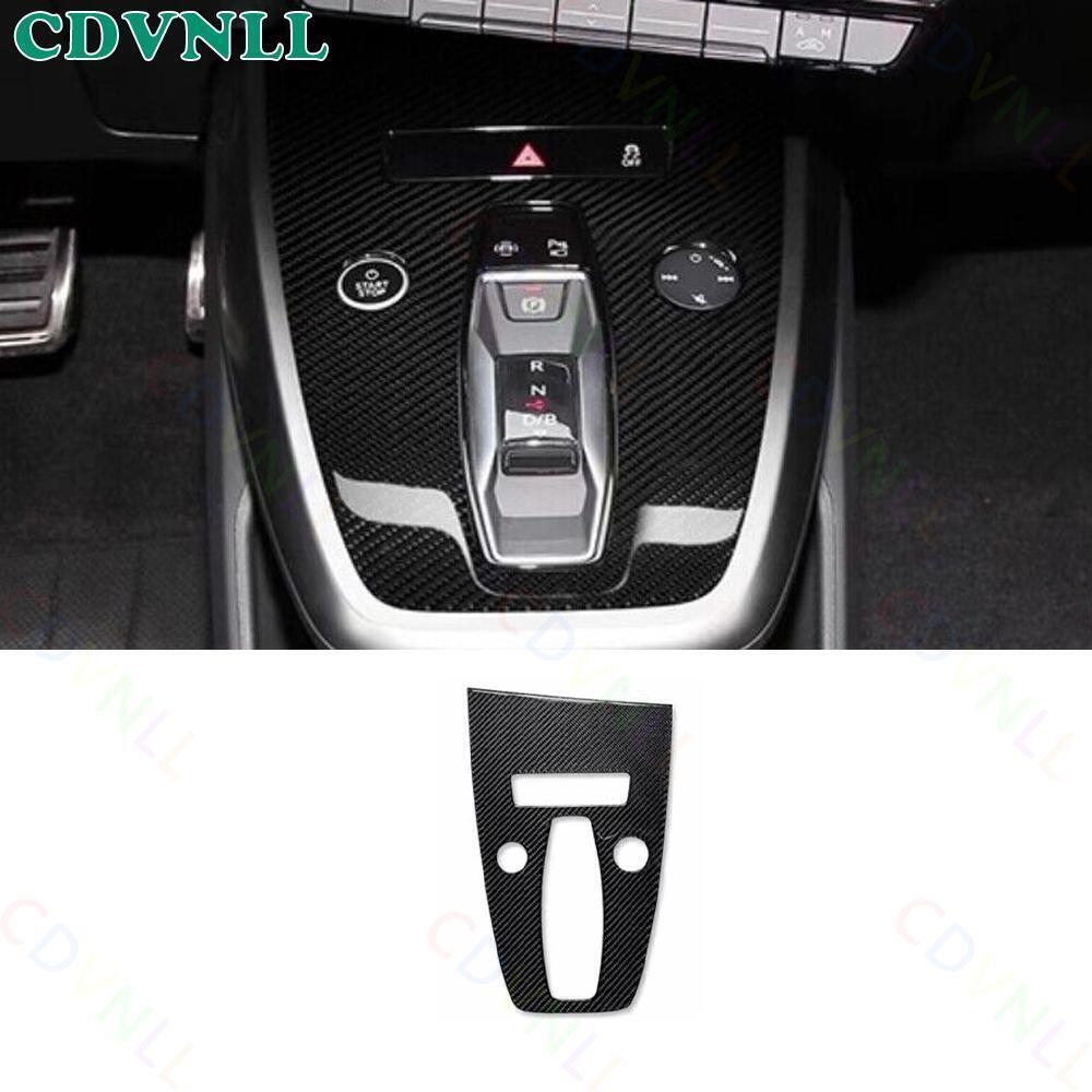 For Audi Q4 e-tron 2022-2024 Real Carbon Fiber Console Gear Shift Cover Frame 1*