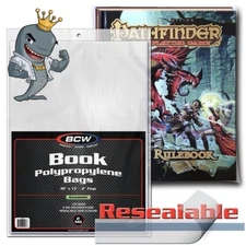 BCW Book Storage Bags Resealable Acid Free Archival Quality 100ct Pack FREE SHIP