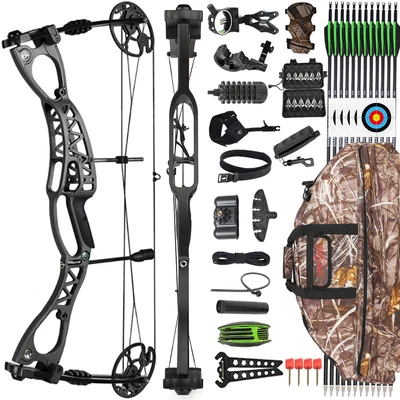 SHAROW 0-70lbs Compoundbogen Set Jagdbogen Bogenschießen Sportbogen RH LH Jagd