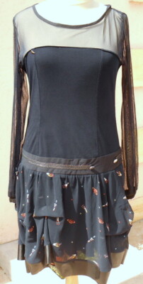  Kleid La mode est a vous LMV Gr. 40 42 Modell * ESPIEGLE * neu s/und marine 