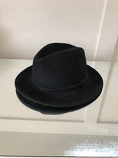 Borsalino 1857 Antica Casa Alessandria Italy Hat Black Size Small Vintage