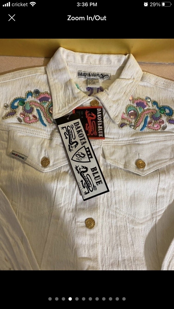 Jacket jeans Dakota blue vintage 90, A Size M | eBay