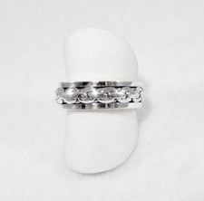 Link Spinner Band Ring 925 Sterling Silver Sizes 8.5, 9.5, 10.5, 11.75