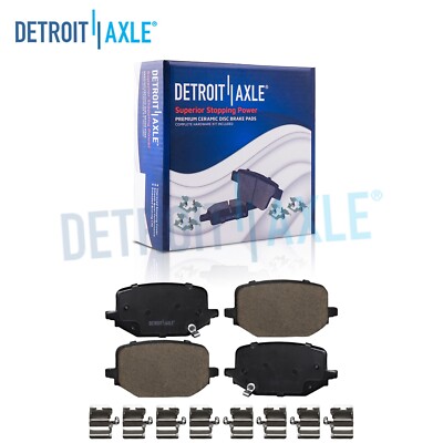 Pair Rear Ceramic Pads w/ Hardware for 2020 - 2023 Ford Explorer Lincoln Aviator