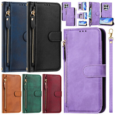 Flip Zipper Pocket Book Leather Phone Case Cover For OnePlus 13 12 Nord CE4 3 2T