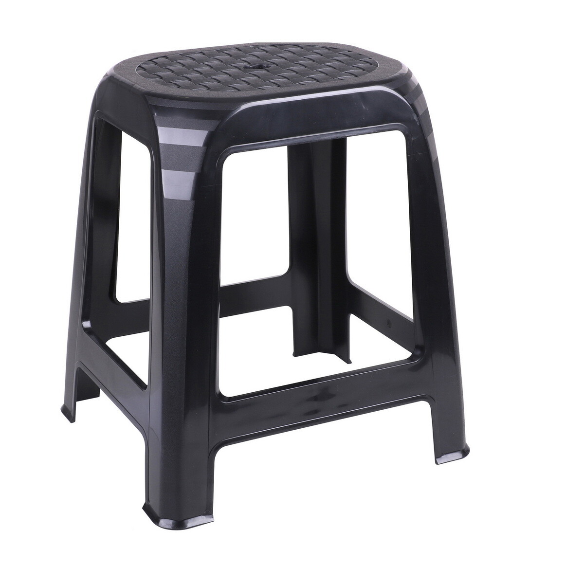 Hocker Kunststoff Rattatanoptik Sitzgelegenheit Camping Badhocker Sitzhocker