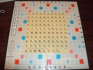 Individual Spare Round Backed Black Font Vintage Scrabble Tile Spear S Games Ebay