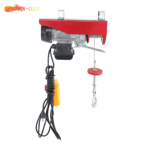 Industrial 110V Electric Winch 440LB Lifting Capacity 14FT Remote Garage Hoist - Picture 12 of 24