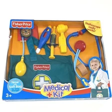 Fisher Price Vintage 2005 Medical Kit J2526 Doctor’s Nurse’s Pretend Play Set