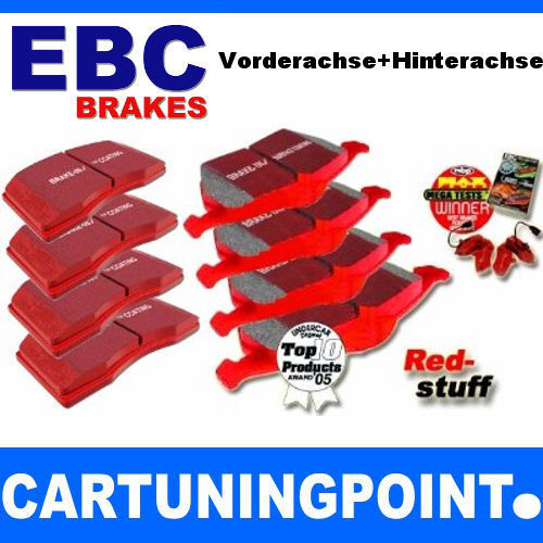 EBC Bremsbeläge VA+HA Redstuff für Audi A4 Avant 8ED,B7 DP31513C DP31470C - Bild 1 von 1