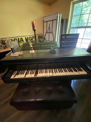 Hallet, Davis & Co. Upright Piano Model 48 Black 88 Keys 3 Pedals