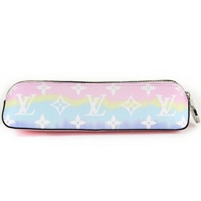 Louis Vuitton LV Escale Elizabeth Pencil Pouch Monogram Pastel GI047 Mint JP