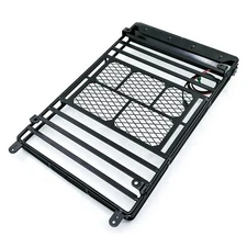 Metal Roof Luggage Rack & Light For 1/10 Traxxas TRX4 Ford Bronco Axial SCX10