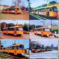 6 Fotos Straßenbahn Dresden Tram Tatra 222 Triebwagen Zug Bus&Bahn Verkehr 90er
