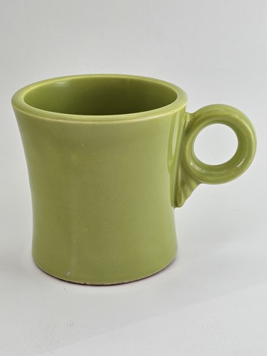 Fiestaware Mug Ring Handle Avocado Green Coffee Cup Homer Laughlin HLC USA