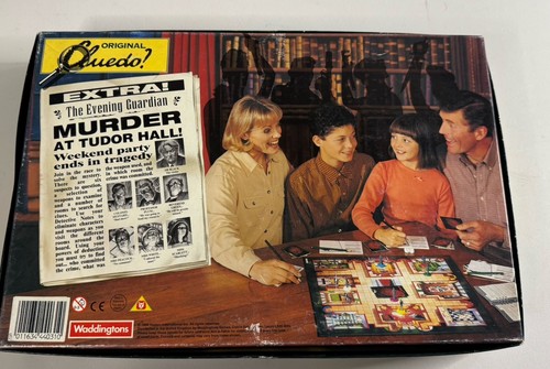 Vintage Cluedo Family Board Game 1996 Complete Murder At Tudor Hall Edition 8+ - Picture 9 of 9