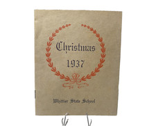 Christmas Program 1937 Whittier State Reform ...