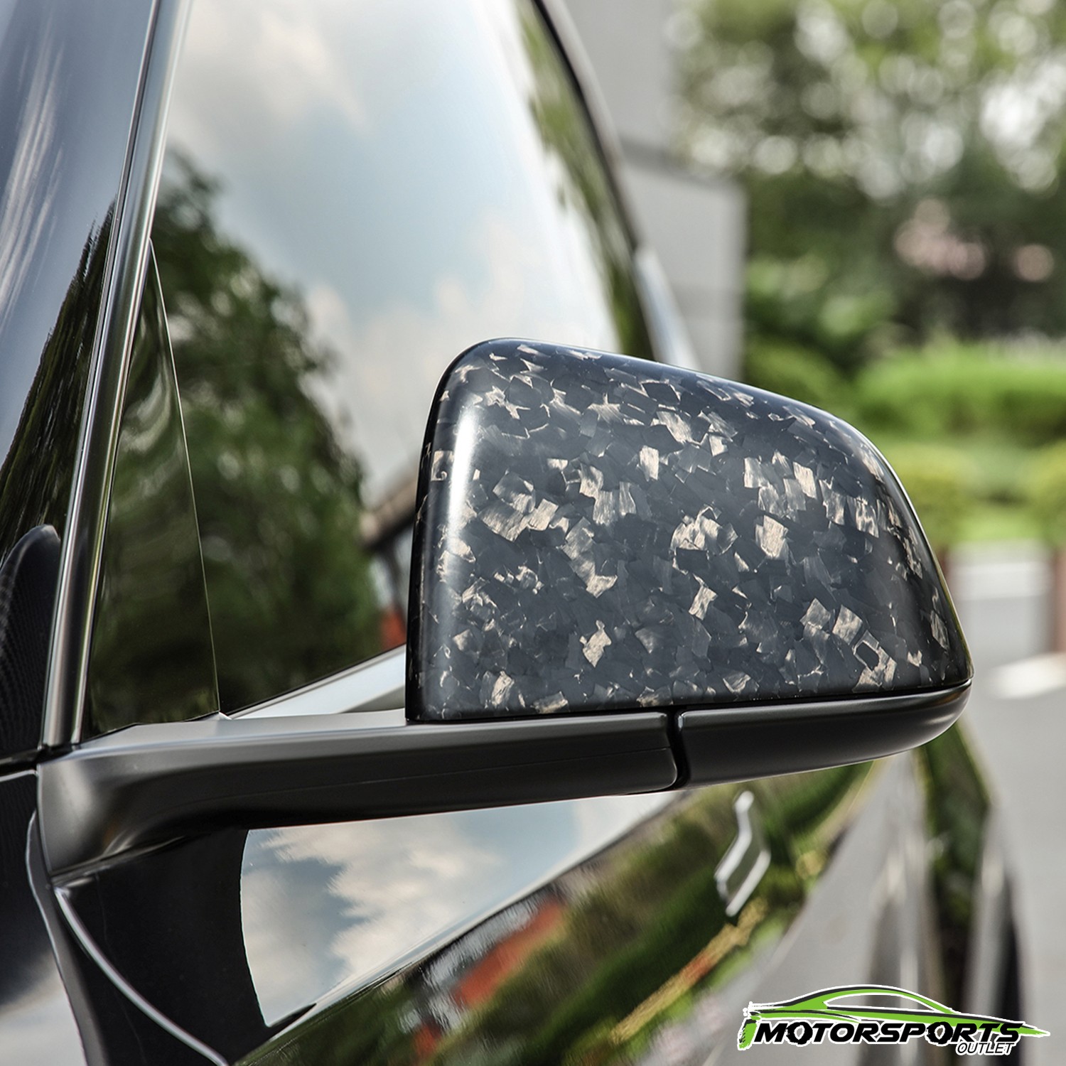Fit 2017-2023 Tesla Model Y 3K Dry Carbon Matte Black Side Mirror Cover
