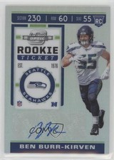 2019 Panini Contenders Optic Holo Prizm Rookie Ticket Ben Burr-Kirven Auto 8k4