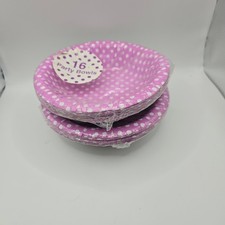 48 Pink Party Bowls Bundle Polka Dot Disposable Tableware Birthday Set
