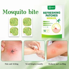 10Pcs Insect-Bite-Relief Stickers After Bite Soothing Sting Itch Comfort Refresh