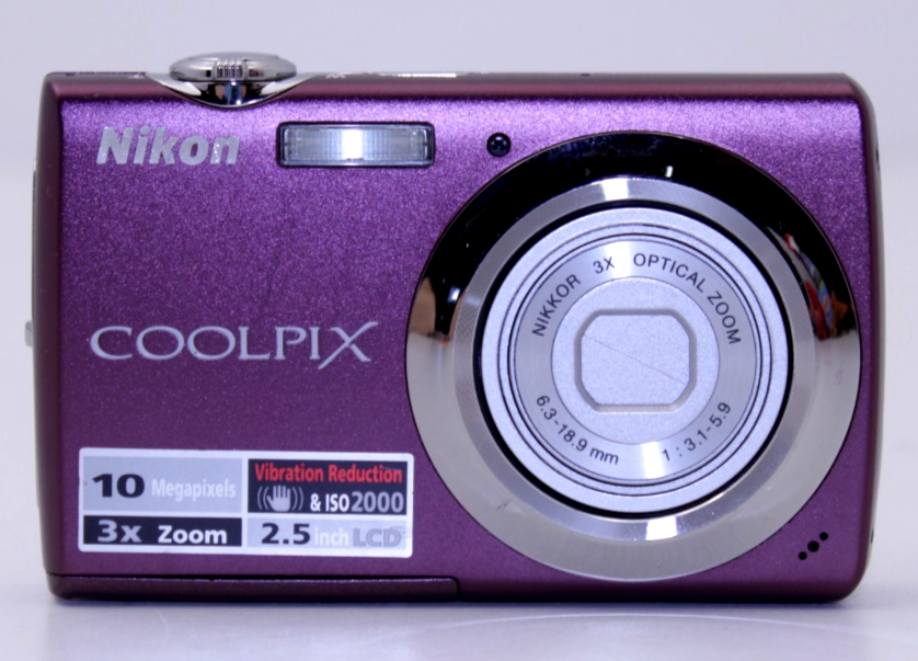 Plum Nikon COOLPIX S220 10MP 3x Optical Zoom 2.5in LCD Digital