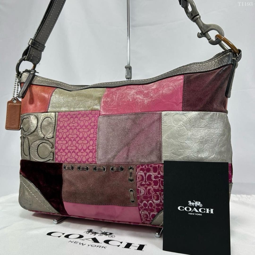 Excellent Condition Coach Soho Patchwork One Hand… - image 1