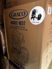 Graco Modes Nest Travel System Bayfield | 3-in-1 Stroller & Car Seat Combo | New