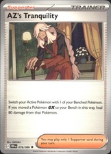 AZ'S TRANQUILITY 076/086 UNCOMMON CHAOS RISING POKEMON NM